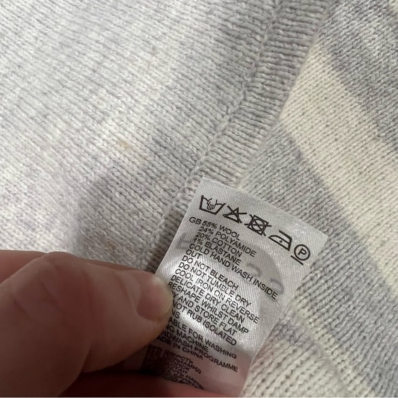 REISS Naomi Wool Striped Roll Neck Sweater - Picture 9 of 14